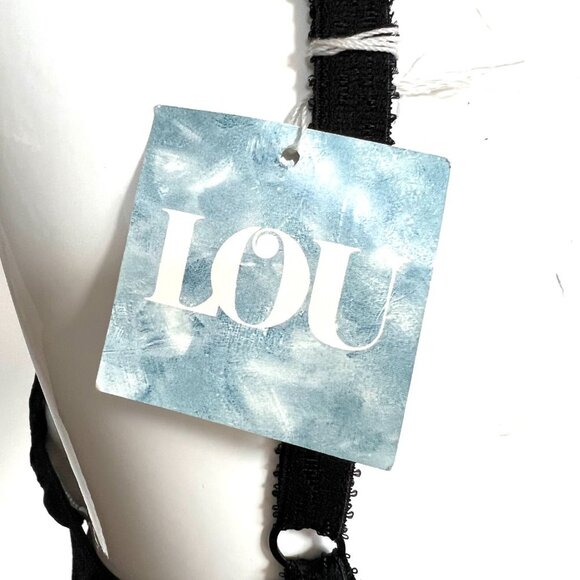 Vintage Lou Bra from Paris, France Lace Underwire Black Fishnet Bra NWT - Picture 15 of 16